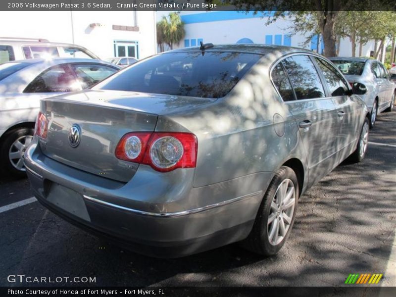Granite Green Metallic / Pure Beige 2006 Volkswagen Passat 3.6 Sedan
