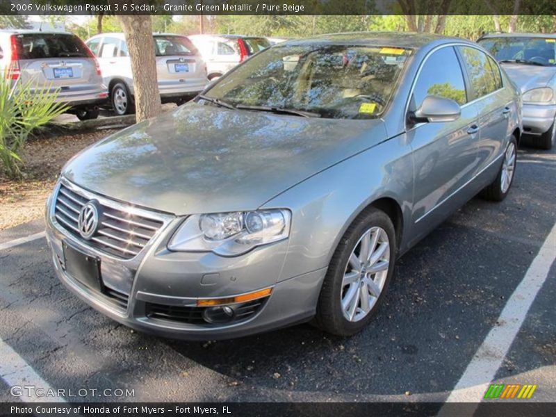 Granite Green Metallic / Pure Beige 2006 Volkswagen Passat 3.6 Sedan