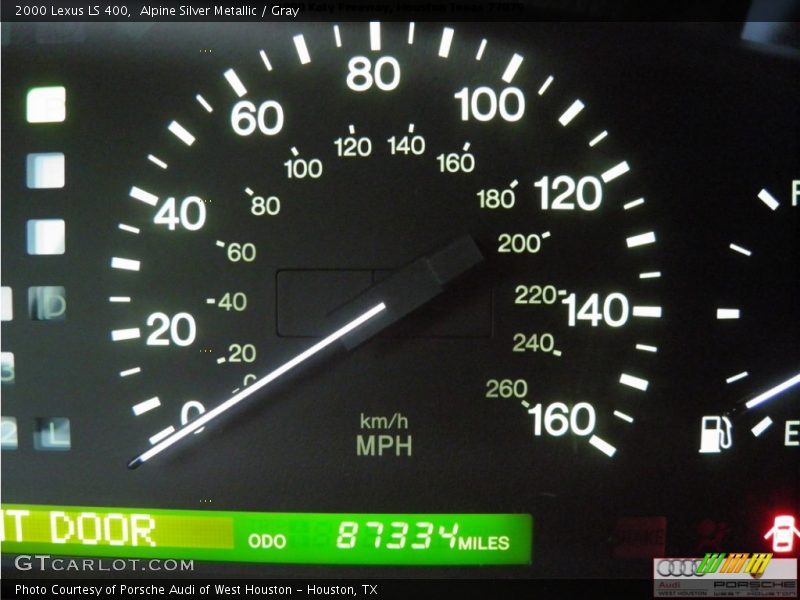 Alpine Silver Metallic / Gray 2000 Lexus LS 400