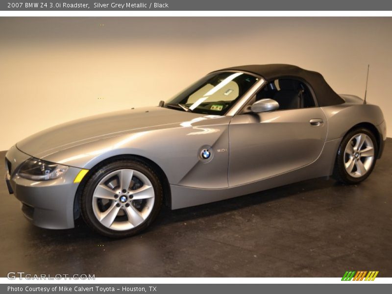 Silver Grey Metallic / Black 2007 BMW Z4 3.0i Roadster