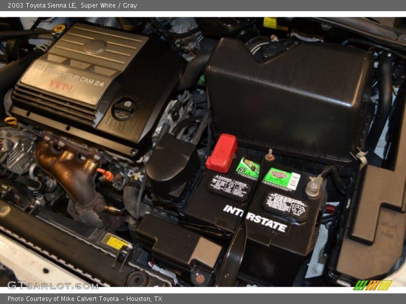 Super White / Gray 2003 Toyota Sienna LE