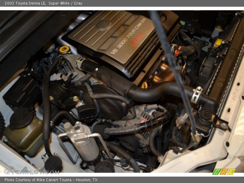 Super White / Gray 2003 Toyota Sienna LE