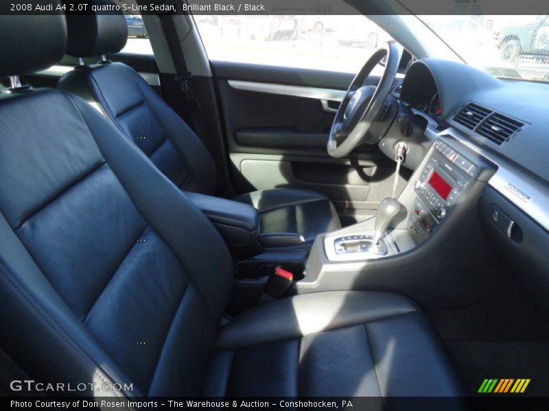 Brilliant Black / Black 2008 Audi A4 2.0T quattro S-Line Sedan