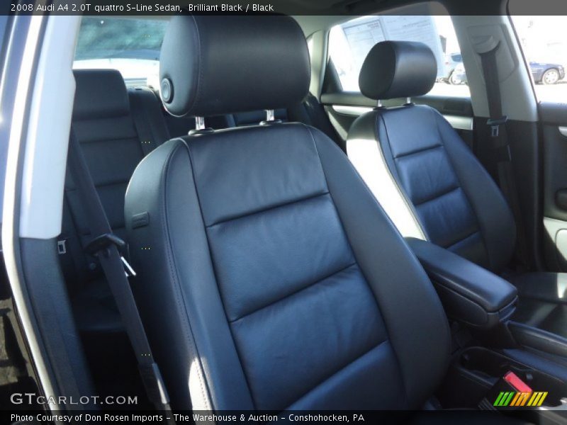 Brilliant Black / Black 2008 Audi A4 2.0T quattro S-Line Sedan