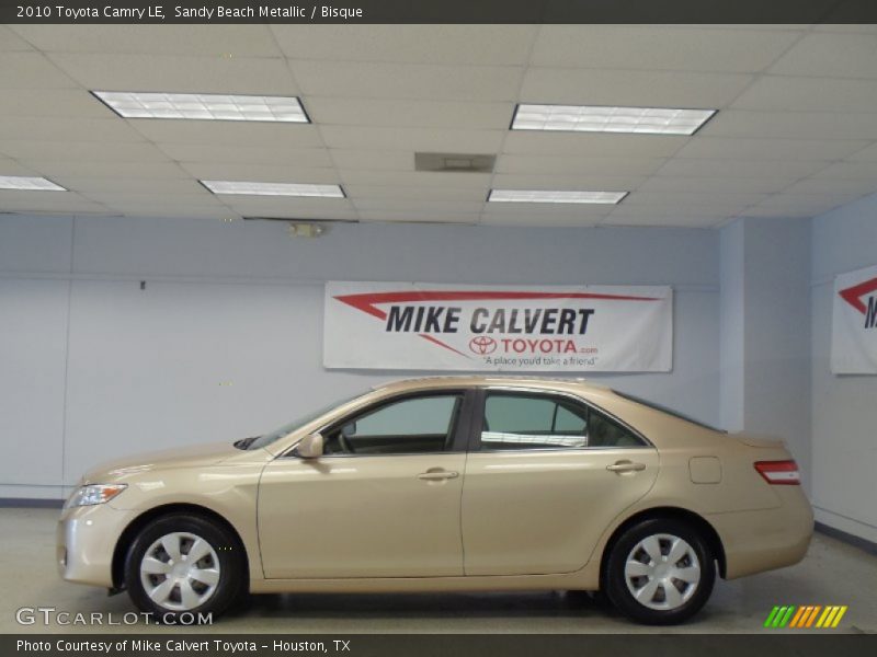 Sandy Beach Metallic / Bisque 2010 Toyota Camry LE