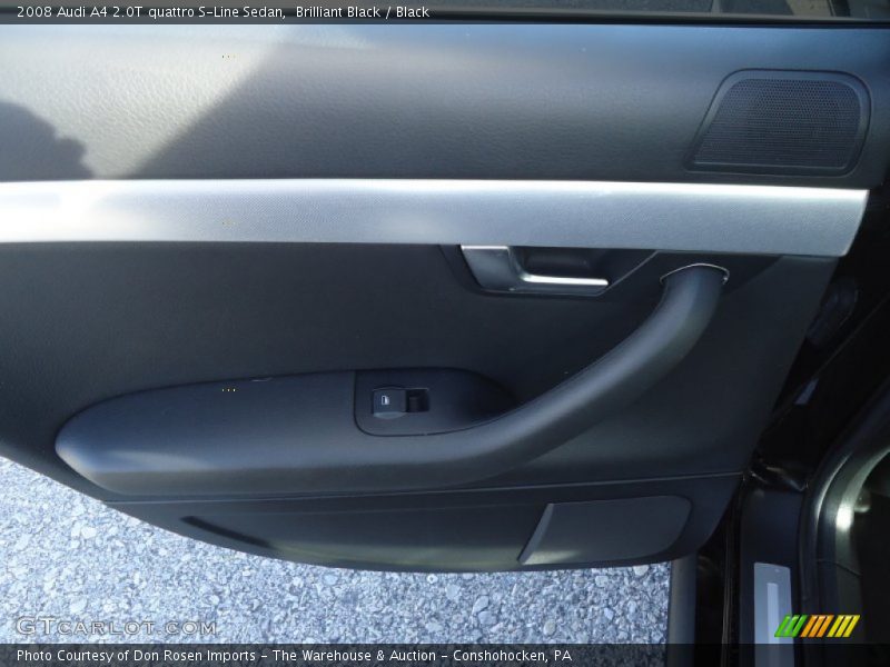 Brilliant Black / Black 2008 Audi A4 2.0T quattro S-Line Sedan