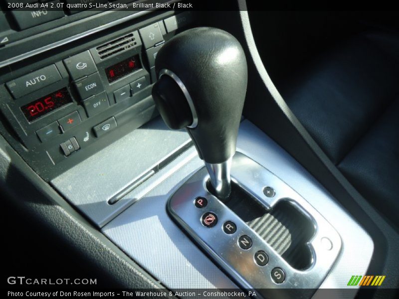 Brilliant Black / Black 2008 Audi A4 2.0T quattro S-Line Sedan