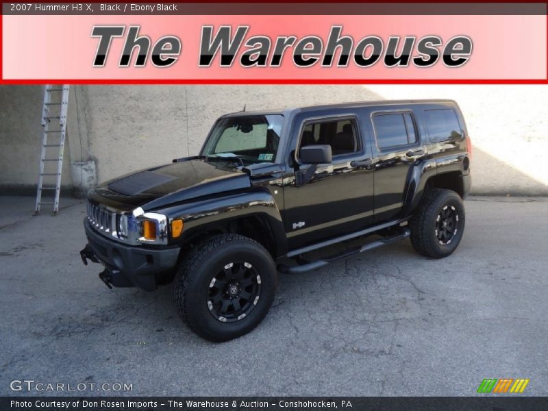 Black / Ebony Black 2007 Hummer H3 X