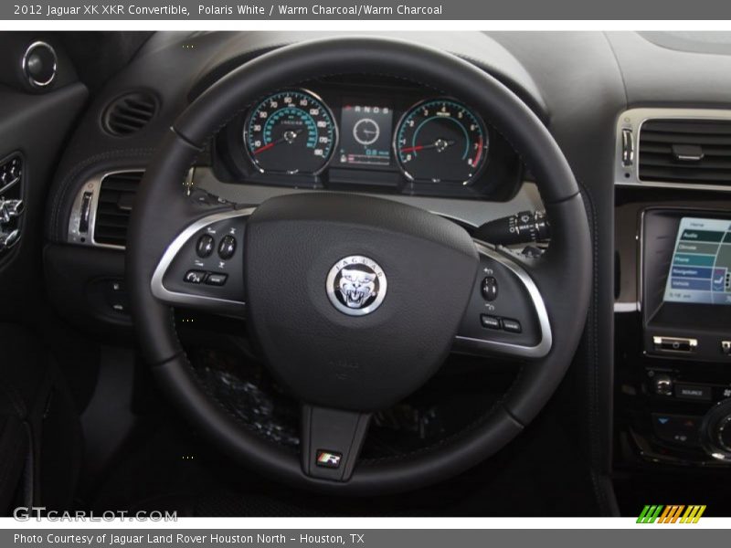 Polaris White / Warm Charcoal/Warm Charcoal 2012 Jaguar XK XKR Convertible