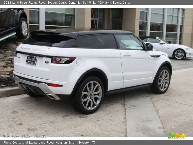 Fuji White / Dynamic Ebony/Cirrus 2012 Land Rover Range Rover Evoque Coupe Dynamic