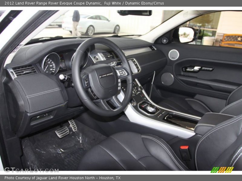 Fuji White / Dynamic Ebony/Cirrus 2012 Land Rover Range Rover Evoque Coupe Dynamic