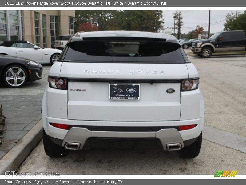 Fuji White / Dynamic Ebony/Cirrus 2012 Land Rover Range Rover Evoque Coupe Dynamic