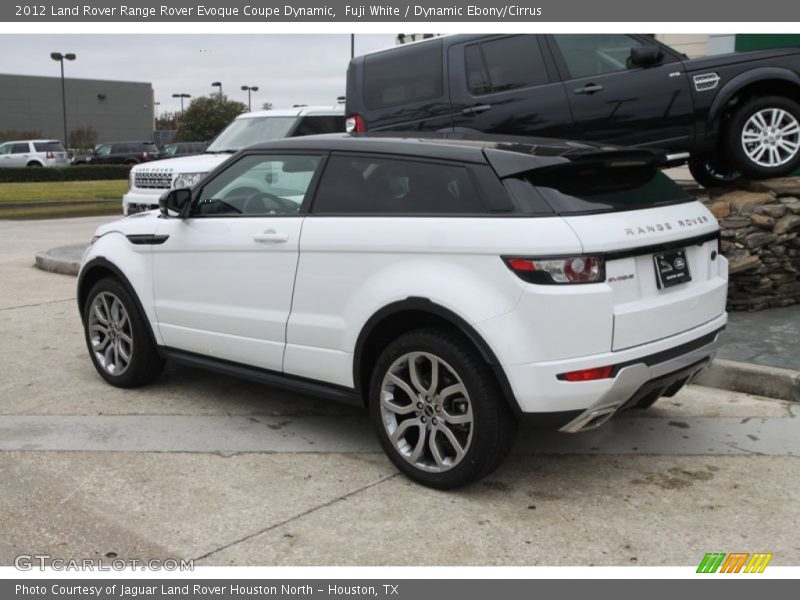 Fuji White / Dynamic Ebony/Cirrus 2012 Land Rover Range Rover Evoque Coupe Dynamic
