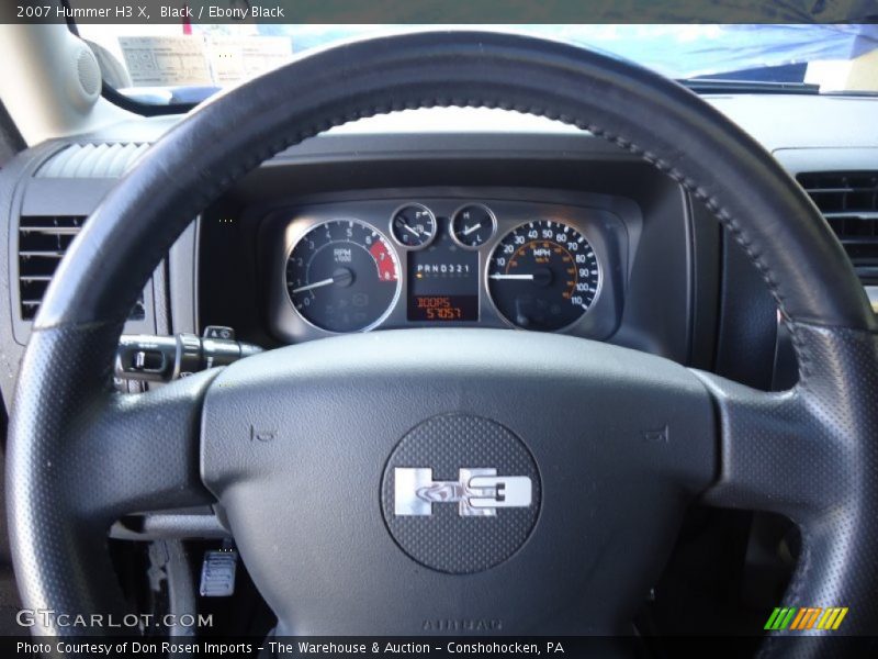 Black / Ebony Black 2007 Hummer H3 X