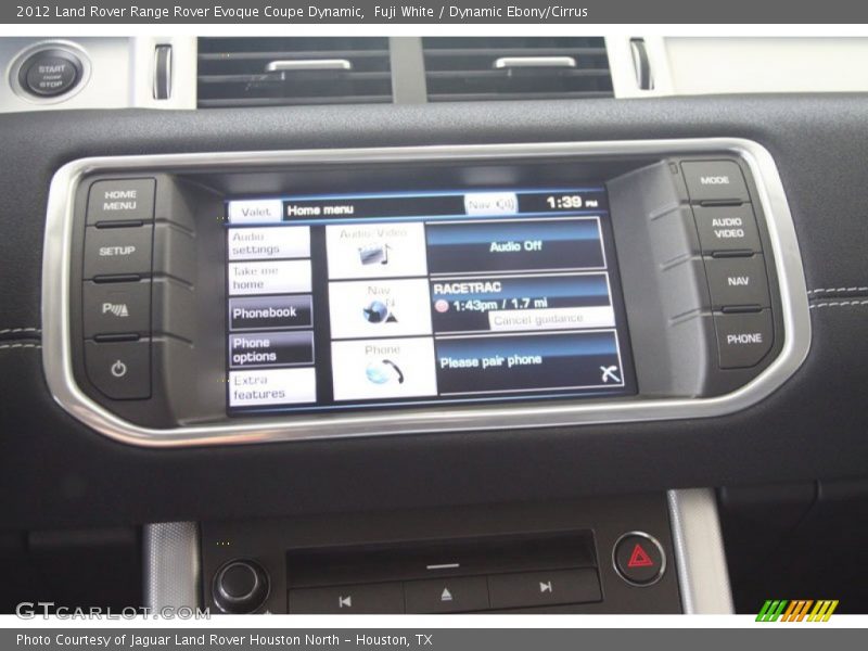 Fuji White / Dynamic Ebony/Cirrus 2012 Land Rover Range Rover Evoque Coupe Dynamic