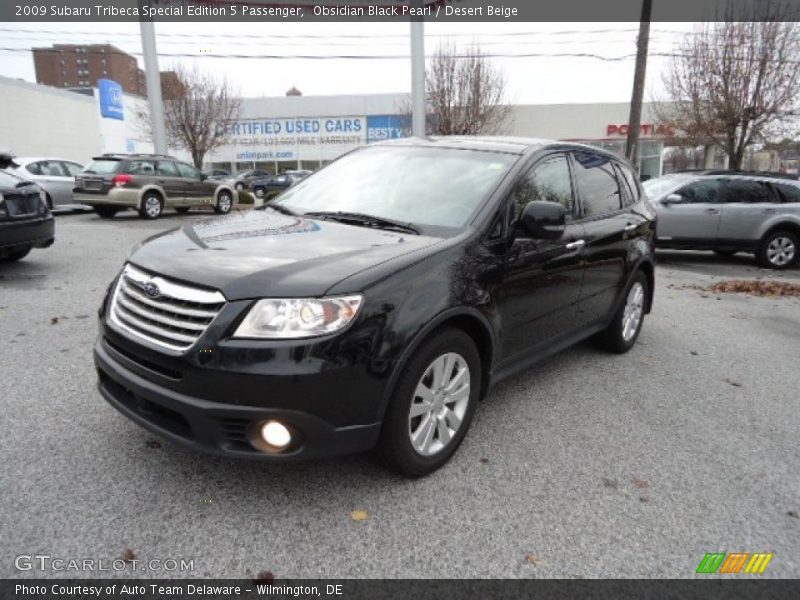 Obsidian Black Pearl / Desert Beige 2009 Subaru Tribeca Special Edition 5 Passenger