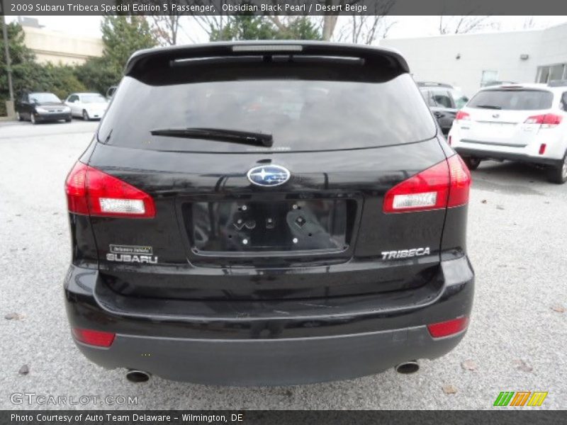 Obsidian Black Pearl / Desert Beige 2009 Subaru Tribeca Special Edition 5 Passenger
