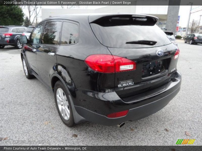 Obsidian Black Pearl / Desert Beige 2009 Subaru Tribeca Special Edition 5 Passenger