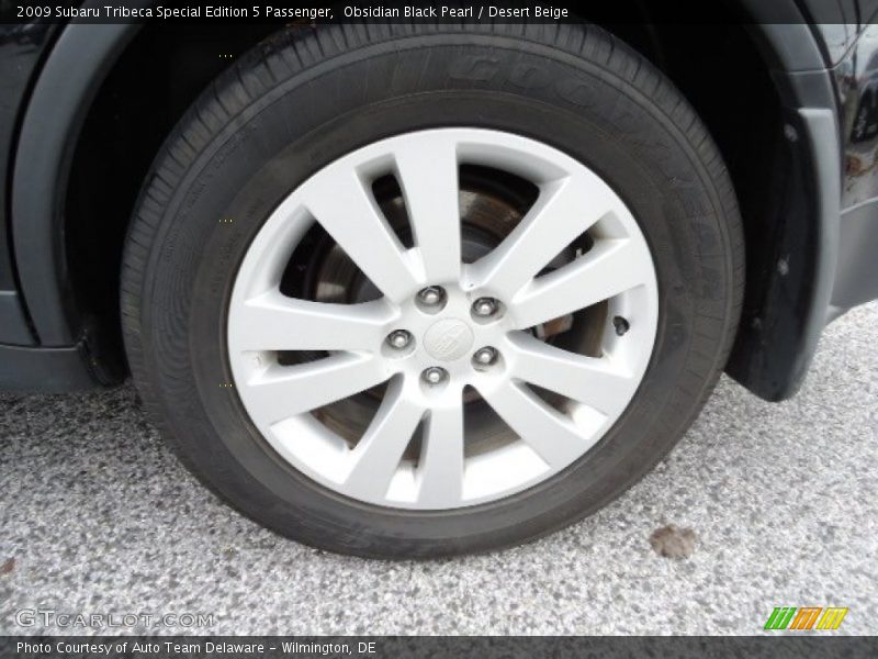 Obsidian Black Pearl / Desert Beige 2009 Subaru Tribeca Special Edition 5 Passenger