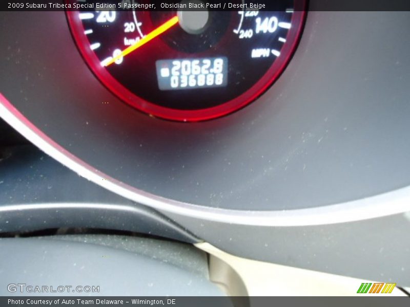 Obsidian Black Pearl / Desert Beige 2009 Subaru Tribeca Special Edition 5 Passenger