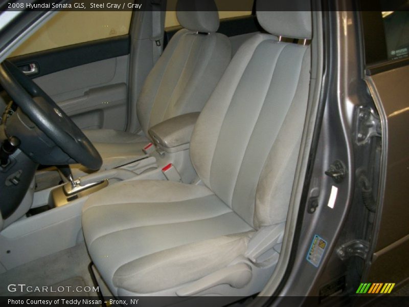 Steel Gray / Gray 2008 Hyundai Sonata GLS