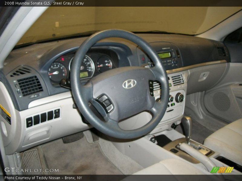 Steel Gray / Gray 2008 Hyundai Sonata GLS