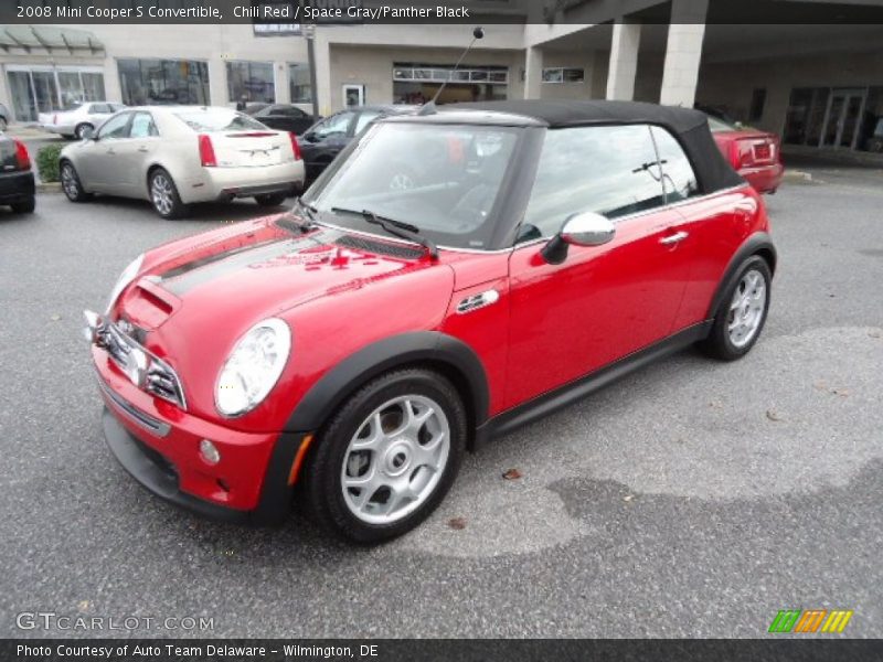 Chili Red / Space Gray/Panther Black 2008 Mini Cooper S Convertible