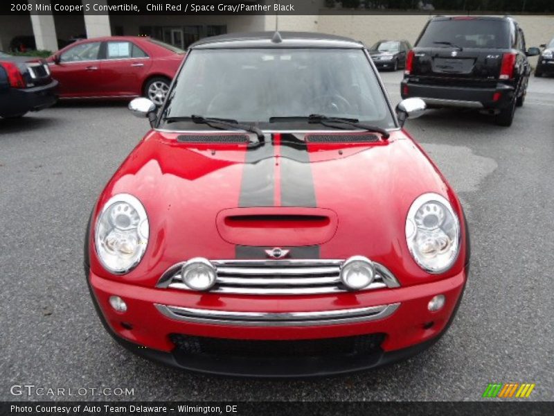 Chili Red / Space Gray/Panther Black 2008 Mini Cooper S Convertible