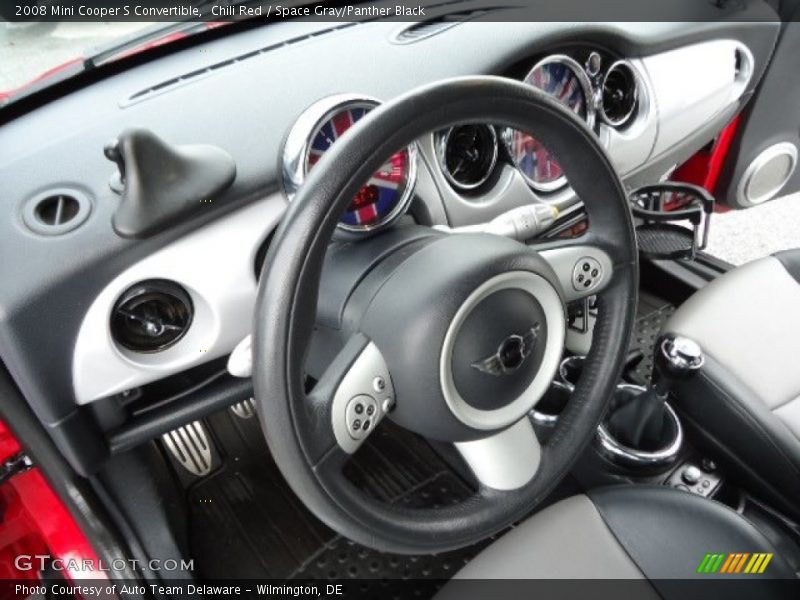 Chili Red / Space Gray/Panther Black 2008 Mini Cooper S Convertible
