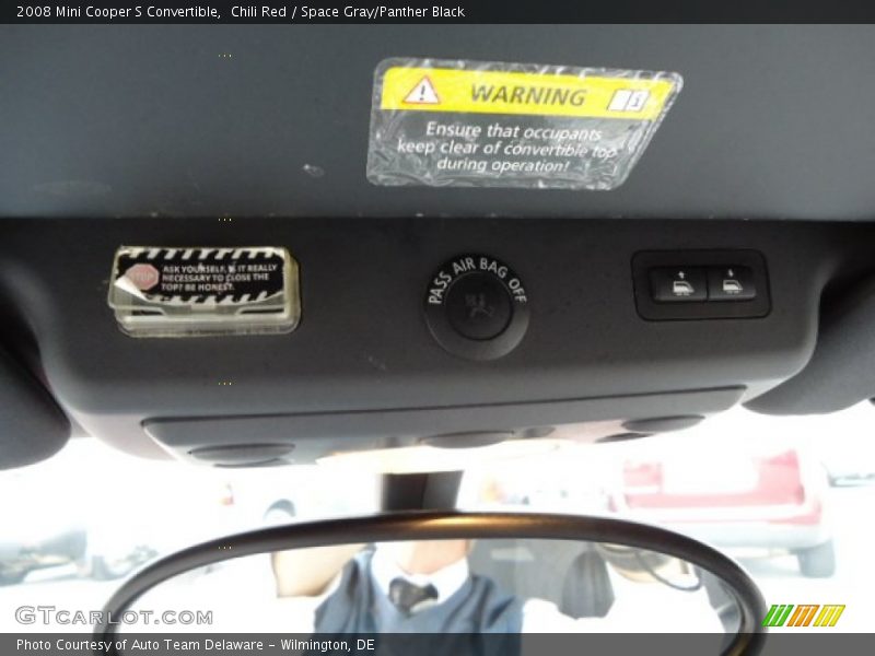 Chili Red / Space Gray/Panther Black 2008 Mini Cooper S Convertible