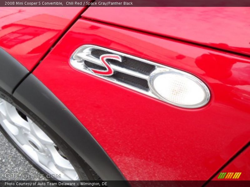 Chili Red / Space Gray/Panther Black 2008 Mini Cooper S Convertible