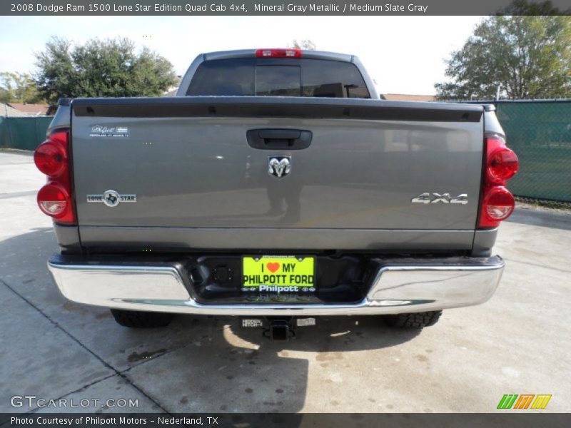 Mineral Gray Metallic / Medium Slate Gray 2008 Dodge Ram 1500 Lone Star Edition Quad Cab 4x4