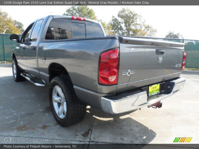 Mineral Gray Metallic / Medium Slate Gray 2008 Dodge Ram 1500 Lone Star Edition Quad Cab 4x4