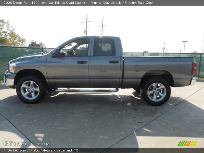 Mineral Gray Metallic / Medium Slate Gray 2008 Dodge Ram 1500 Lone Star Edition Quad Cab 4x4