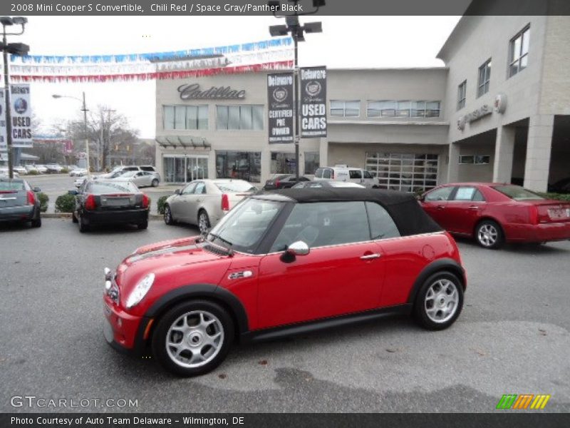 Chili Red / Space Gray/Panther Black 2008 Mini Cooper S Convertible