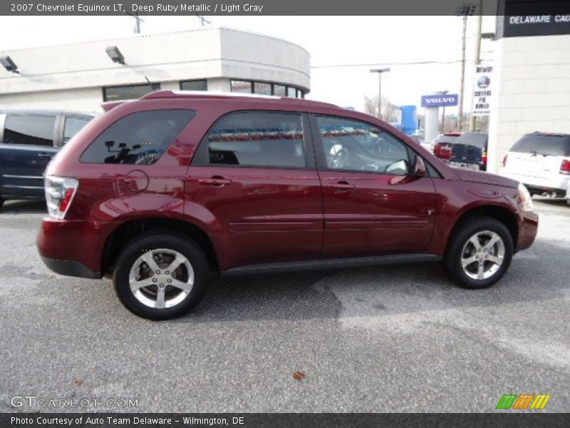 Deep Ruby Metallic / Light Gray 2007 Chevrolet Equinox LT