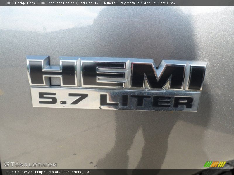 Mineral Gray Metallic / Medium Slate Gray 2008 Dodge Ram 1500 Lone Star Edition Quad Cab 4x4