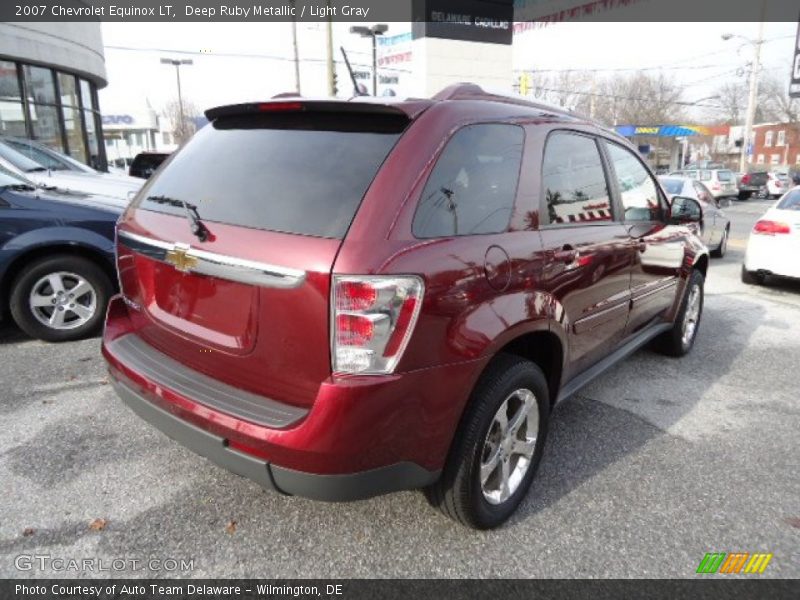 Deep Ruby Metallic / Light Gray 2007 Chevrolet Equinox LT