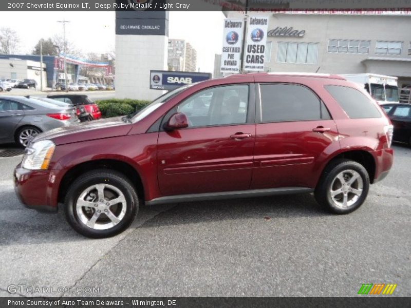 Deep Ruby Metallic / Light Gray 2007 Chevrolet Equinox LT
