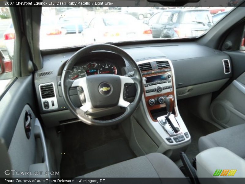 Deep Ruby Metallic / Light Gray 2007 Chevrolet Equinox LT