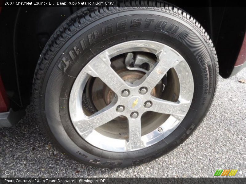 Deep Ruby Metallic / Light Gray 2007 Chevrolet Equinox LT