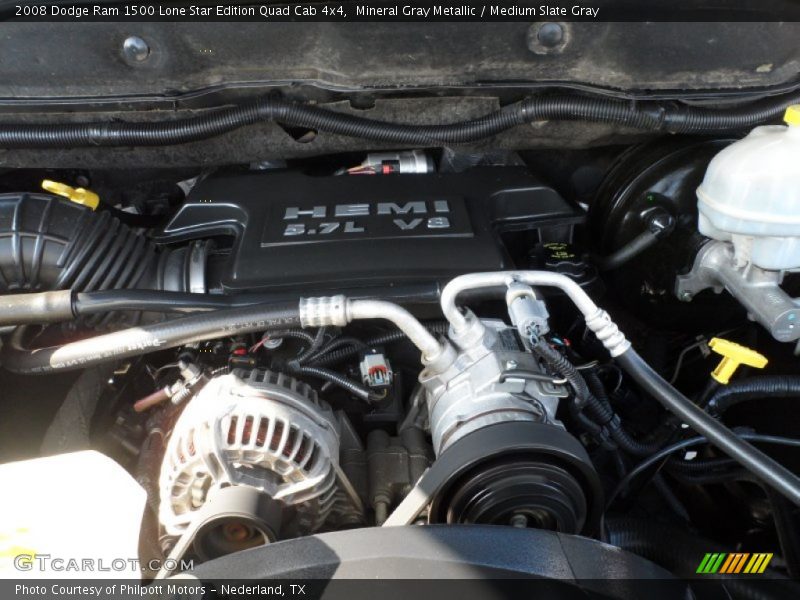 Mineral Gray Metallic / Medium Slate Gray 2008 Dodge Ram 1500 Lone Star Edition Quad Cab 4x4