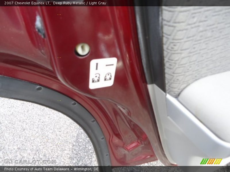 Deep Ruby Metallic / Light Gray 2007 Chevrolet Equinox LT