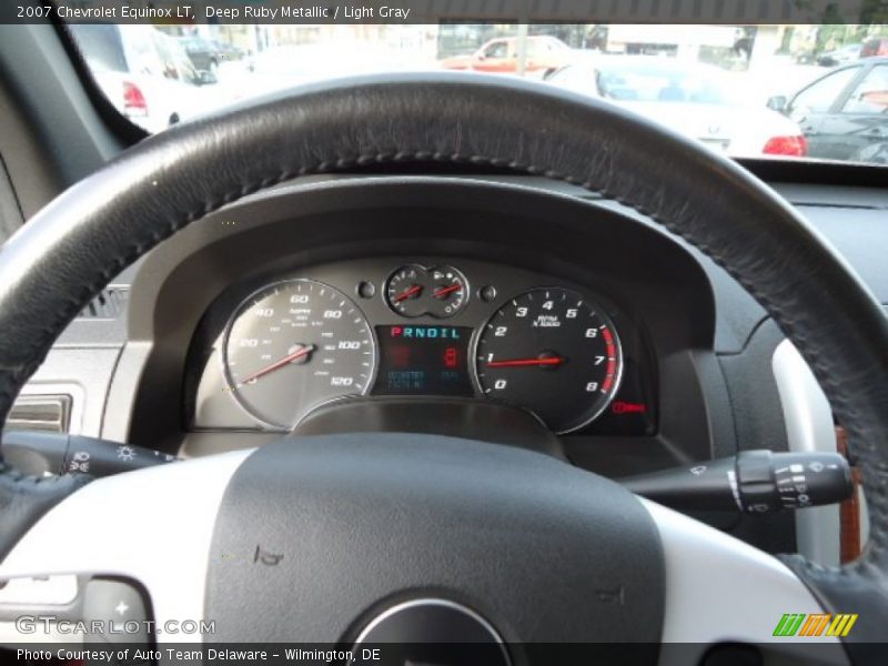 Deep Ruby Metallic / Light Gray 2007 Chevrolet Equinox LT