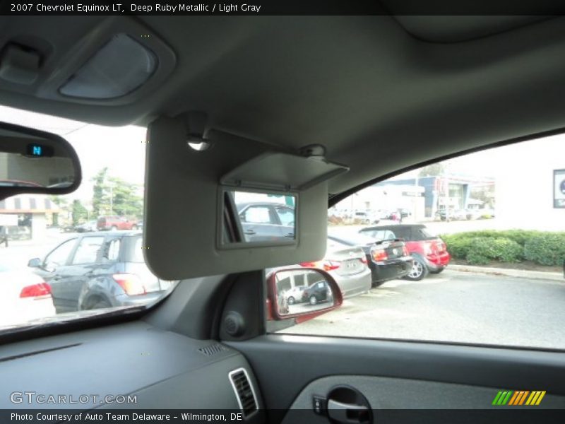 Deep Ruby Metallic / Light Gray 2007 Chevrolet Equinox LT