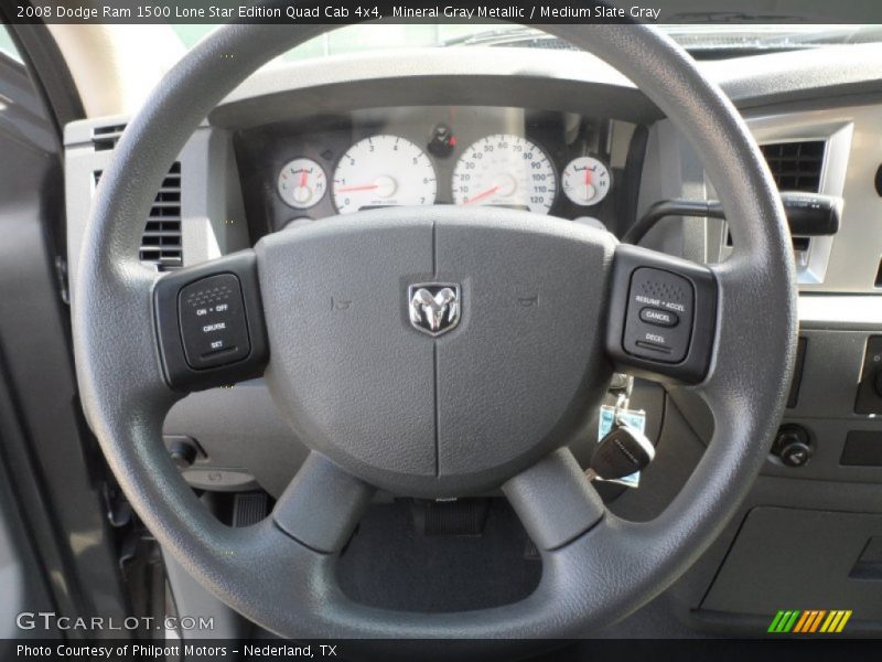 Mineral Gray Metallic / Medium Slate Gray 2008 Dodge Ram 1500 Lone Star Edition Quad Cab 4x4