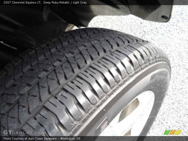Deep Ruby Metallic / Light Gray 2007 Chevrolet Equinox LT