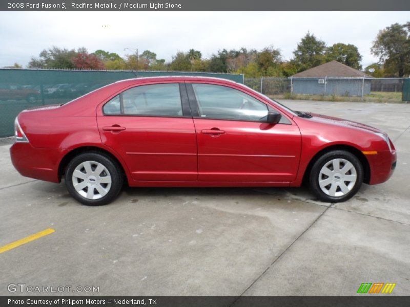 Redfire Metallic / Medium Light Stone 2008 Ford Fusion S