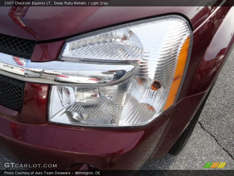 Deep Ruby Metallic / Light Gray 2007 Chevrolet Equinox LT