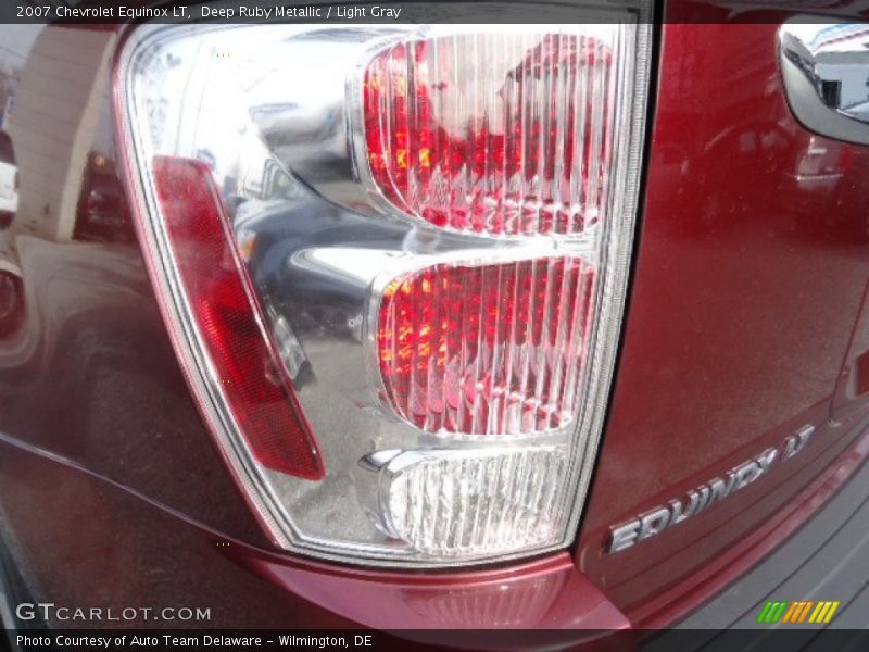 Deep Ruby Metallic / Light Gray 2007 Chevrolet Equinox LT